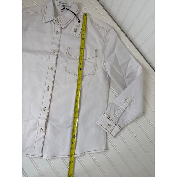 NWT WEWOREWHAT BUNDLE Bundle Colorblock Icon Pants Sz 25 Oversized Shirt Sz XS S - Picture 10 of 10